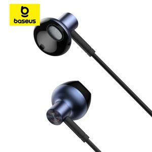 Baseus Bass Sound 이어폰 Xiaomi iPhone 6 용 마이크가있는 이어폰 스포츠 이어폰 Samsung 헤드셋 fone de ouvido auriclees MP3