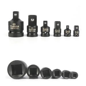 6Pcs 임팩트 소켓 렌치 어댑터 세트 1/4 3/8 1/2 3/4 인치 스퀘어 드라이브 어댑터 감속기 스패너 핸드 툴 키트 ﻿ 케이스 포함