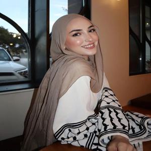 2024 소프트 레이온 코튼 이슬람 Hijabs 여성용 스카프 일반 Shawls Femme Musulman Viscose Rayon Headscarf 이슬람 터번 머리띠
