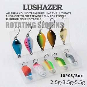 2.5g/3.5g/5g 낚시 키트 지그 스푼 루어 미끼 세트 하드 메탈 스피너 워블러 스푼 송어 베이스 지역 낚시 장비 루어 스푼 미끼