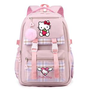귀여운 헬로 키티 소녀의 배낭 만화 고등학생 학교 가방 여성 대용량 일일 Mochila infanti 최고의 선물