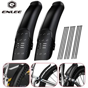 1/2PCS ENLEE 자전거 하드 쉘 펜더 자전거 전면 후면 타이어 휠 머드 가드 MTB 자전거 머드 가드 펜더 사이클링 부품 액세서리