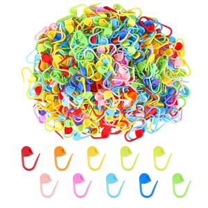 KRABALL 50-500pcs 플라스틱 크로 셰 뜨개질 원사 직조 마커 수지 작은 클립 잠금 스티치 뜨개질 도구 바늘 클립 마크 바느질 도구