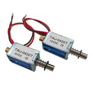 TAU-0420 전자기 잠금 장치 DC 6V 12V 자기 잠금 장치 전기 잠금 장치 0.85A 1.8A 잠금 선형 솔레노이드