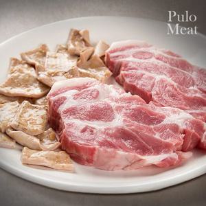 [풀로미트] 국내산 1등급 냉장 목살 500g+냉동 돼지껍데기 300g