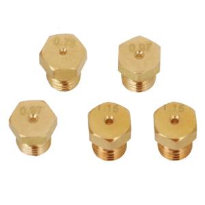 버너 가스 천연 가스 호브 LPG 변환 키트, 제트 노즐 인젝터 세트, 표준 M6 X 0.75 스레드 주방 부품, 5 개