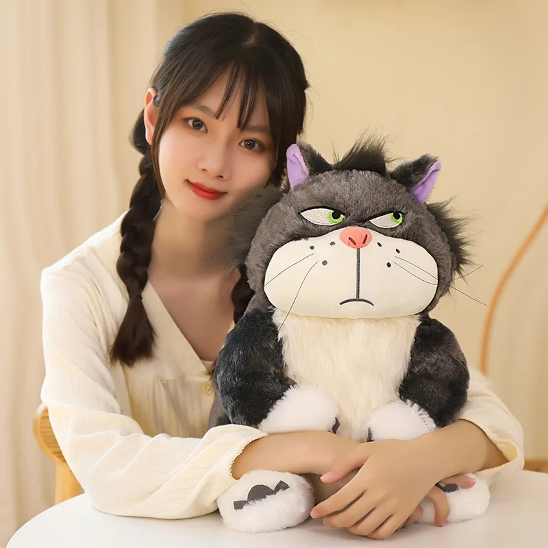 일본 재미 있은 루시퍼 고양이 인형 봉제 장난감 인형 루시퍼 나쁜 고양이 베개 캐롤 고양이 플러시 장난감 생일 선물 소녀