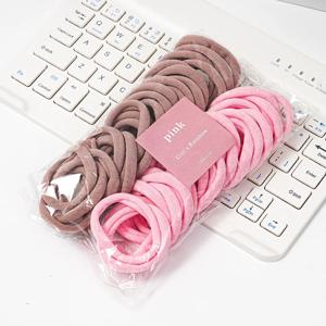 어린이용 컬러 헤어링, 고탄력 타월링, 캔디 컬러 헤어 로프 50팩 (무봉제)