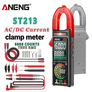 ANENG ST213 디지털 클램프 미터 DC/AC 전류 6000 카운트 400A 앰프 멀티 미터 대형 컬러 스크린 전압 테스터 자동차 Hz NCV Ohm