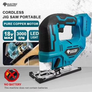 EGOD 65mm 전기 퍼즐 휴대용 무선 톱 다기능 목공 도구 목재 절단기 Makita 18V 배터리에 적합
