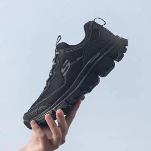Skechers 남성용 통기성 메쉬 표면 운동화, 경량 캐주얼 워킹화, 브랜드 오리지널, 여름, 52811-BBK