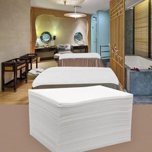 100pcs 일회용 흰색 시트 살롱 마사지 테이블 커버 통기성 부직포 스파 문신 공급 여행 호텔 더러운 침대 시트