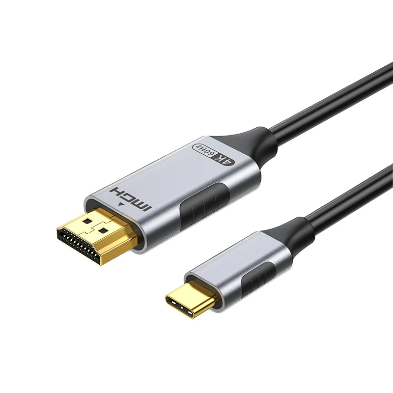 USB C-HDMI 케이블(4K@60Hz) 3.3FT 유형 C-HDMI 어댑터 Thunderbolt 4/3-HDMI(홈 오피스용 iPhone 16 Pro와 호환 가능)
