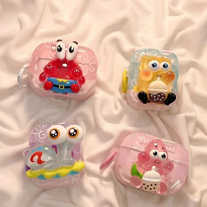 Apple AirPods 용 귀여운 이어폰 케이스 1 2 3 Pro 2 케이스 신선한 캔디 컬러 이어폰 케이스 에어 포드 프로 후크가있는 보호 커버