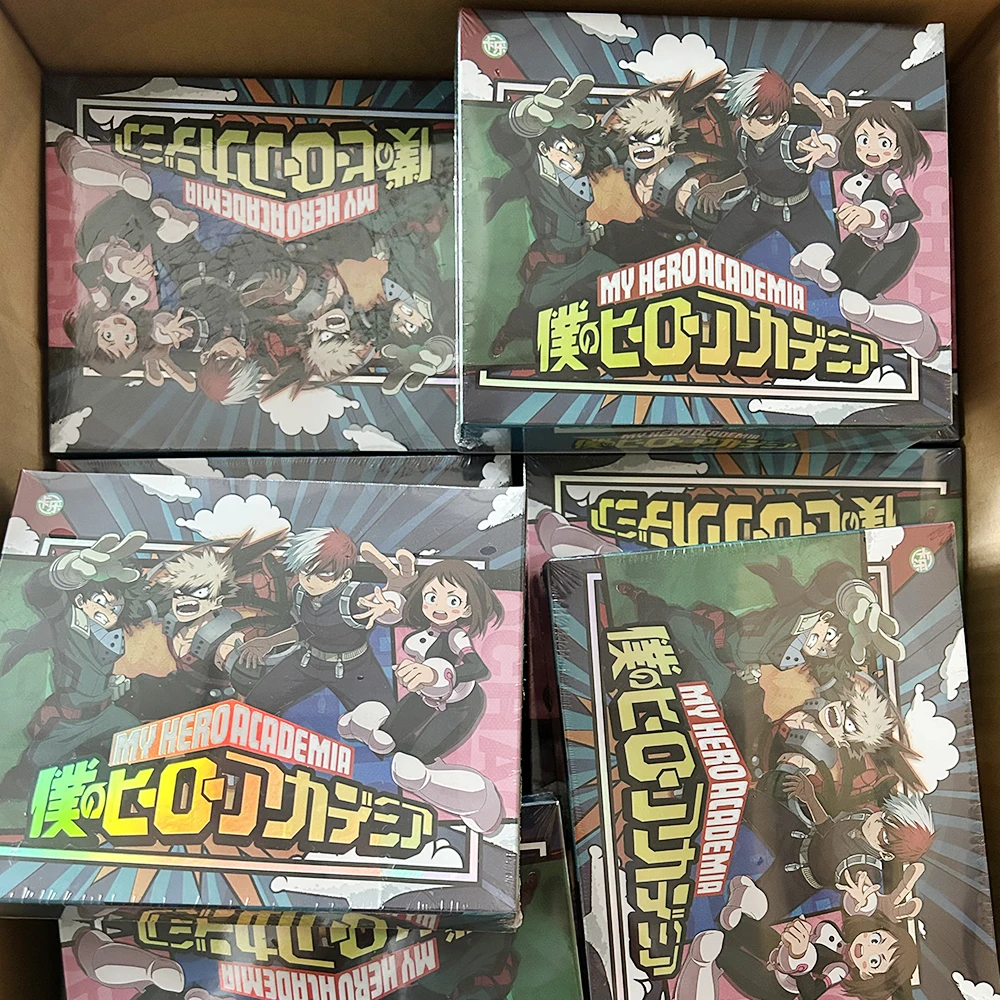 2024 New My Hero Academia 컬렉션 카드 애니메이션 미도리야 이즈쿠 Yaoyorozu Momo Bakugo 카츠키 카드 TCG 부스터 박스 아이 취미 선물