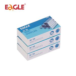 3박스 벌크 팩 Eagle No 10 스테이플, 총 3000개, 상자당 1000개, 사무실 및 학교 바인딩 액세서리