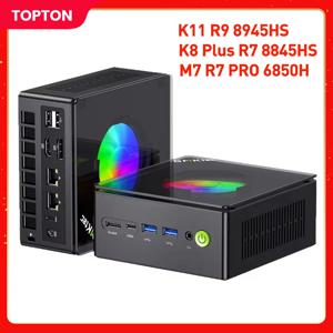 GMKtec Oculink 미니 PC K11 K8 Plus M7 AMD Ryzen 9 8945HS 8845HS 6850H 2*USB4 2*DDR5 2*2.5G LAN 게임용 컴퓨터 Windows 11 WiFi6