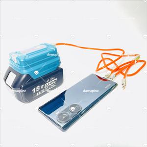 Makita 18V BL1860 HongSong Lomvum 21V 리튬 이온 배터리 충전기 손전등 용 USB 전원 은행이있는 BL1830 LED 램프