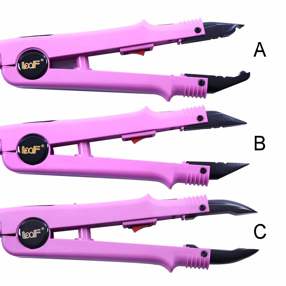 1pc JR-611 A/B/C 팁 헤어 익스텐션 용 일정한 온도 열 다리미 퓨전 아이언 케라틴 녹는 도구 헤어 커넥터