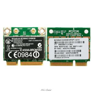 2018 하프 미니 PCI-E 802.11n 블루투스 와이파이 카드 BCM94313HMGB 600370-001, DELL (HP 용)