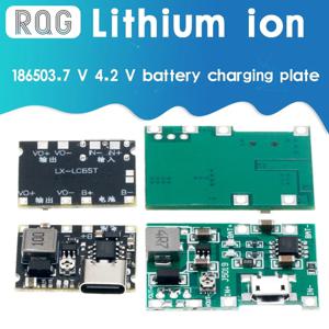 새로운 리튬 이온 18650 3.7V 4.2V 배터리 충전기 보드 DC-DC 스텝 업 부스트 모듈 TP4056 DIY 키트 부품