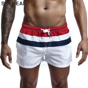 남자를위한 SEOBEAN 빠른 건조 보드 반바지 여름 캐주얼 활성 해변 휴일 Swimi 반바지 남자 트렁크 반바지