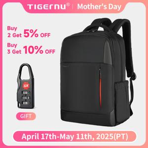 Tigernu 배낭 RFID 도난 방지 배낭 남자 15.6 ''노트북 배낭 가방 USB 포트 남성 방수 Schoolbag 여행 가방 Mochila