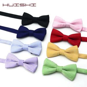 HUISHI 어린이 패션 정장 검은 나비 넥타이 아이 클래식 도트 Bowties 화려한 나비 웨딩 파티 애완 동물 Bowtie 턱시도 넥타이