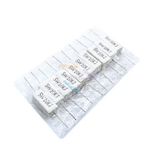 10pcs 5W 5% 시멘트 저항기 전력 저항 0.1 ~ 10K 0.1R 0.5R 1R 10R 100R 0.22 0.33 0.5 1 2 5 8 10 15 20 25 30 100 1K 10K 옴