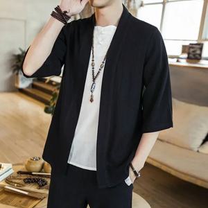 일본 기모노 남성 카디건 streetwear 전통 일본 사무라이 의류 4xl 5xl 하오리 남성 기모노 셔츠 유카타 남성 셔츠