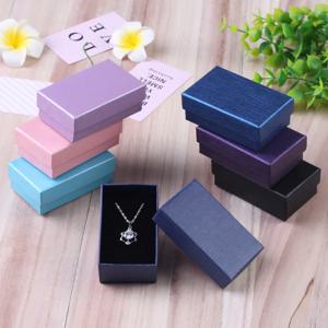 여성을위한 10pcs 보석 주최자 상자 목걸이 귀걸이 팔찌 소녀 선물 상자 여행 액세서리 보석 스폰지 케이스