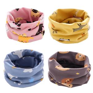겨울 어린이 따뜻한 목 스카프 어린이를위한 소년 소녀 Neckerchief 귀여운 아기 만화 스카프 부드러운 목 고리 어린이 스카프