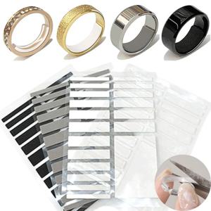 18PCS 보이지 않는 투명 링 내부 조절기 가드 삽입 강화제 감속기 모든 반지에 대한 Fitter 쥬얼리 도구 크기 조정