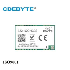 CDEBYTE E22-400M30S LoRa SX1268 RF 모듈, SMD IPEX 스탬프 홀, 1W 고정밀 TCXO 무선 데이터 송신기, 433MHz, 10 개