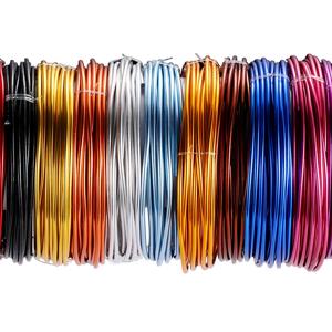 0.6-3mm 미터 Anadized 라운드 알루미늄 와이어 2-10 미터 DIY 쥬얼리 결과에 대한 다목적 페인트 알루미늄 금속 와이어