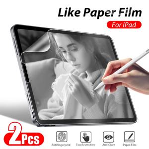 Ipad Pro 13 11 M4 2025 12.9 6th A16 10 9 9th 10th Generation 화면 보호기 Air 5 4 3 M3 M2 Mini 7 6 용 종이 필름과 같은 무광택