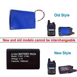 BAOFENG BF-T1 미니 워키 토키 배터리 3.7V 1500mAh 충전식 리튬 이온 배터리 T1 양방향 라디오 액세서리