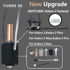 Anycubic Kobra 2 핫엔드 키트 업그레이드, Kobra2 Plus/Neo/Kobra2 3D 프린터용 서미스터 히터 카트리지 0.4mm 인쇄 핫 엔드