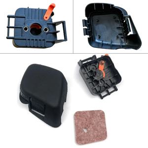 3 개/대 에어 필터 및 하우징 및 커버 Stihl FC55 FS38 FS45 FS46 FS55 FS55R HL45 KM55 잔디 트리머 전기 톱 에어 필터