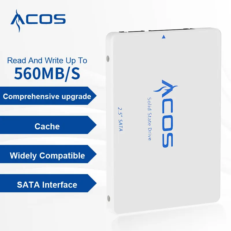 SSD 하드 드라이브 디스크 2.5 SATA3 120GB 240GB 480GB 128GB 256GB 512GB 960GB 1TB 2TB HDD 데스크탑 노트북 ACOS용 내부 솔리드 스테이트