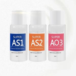 아쿠아 필 솔루션 수소 산소 작은 버블 머신 스킨케어 클렌징 3pcs 뷰티 살롱 사용 AS1 SA2 AO3 Dermabrasion