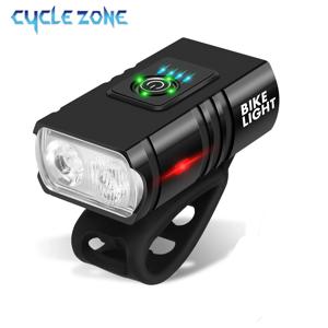 2 T6 LED 자전거 라이트 Type-C 충전 자전거 라이트 전면 6 모드 MTB 손전등 자전거 헤드 라이트 사이클링 자전거 전면 램프