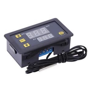 W3230 12V 24V AC110-220V 프로브 라인 20A 열/냉각 제어 장비가있는 디지털 온도 제어 LED 디스플레이 온도 조절기