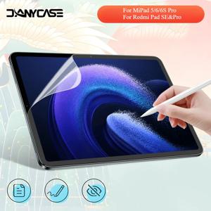 2pcs Xiaomi Pad 6S Pro 화면 보호기 Mi Pad 6/5 Pro 11in Redmi Pad 10.61 무광택 PET 페인팅 쓰기 용 종이 느낌 필름