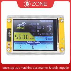 NerdMiner V2 56KH/S 2.8 인치 슈퍼 LCD 디스플레이 Nerdminer Bitcoin Crypto Solo 복권 데스크 광부 Cryptocurrency Miner