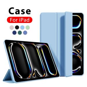 IPad Pro 13 11 12.9 인치 M4 M2 2024 10th 9th 10.9 케이스 Air 5 4 3 2 iPad 8th 7th Generation Funda mini 6 2021 스탠드 커버