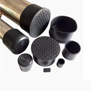 Roud PVC 부드러운 고무 슬리브 의자 테이블 기본 플러그 바닥 보호기 매트 튜브 캡 커버 검정색 6mm 8mm 10mm 12mm 14mm 16mm -120mm
