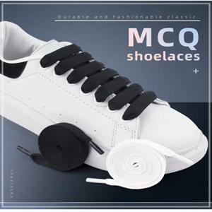 MCQ 블랙 화이트 신발 끈 레인보우 신발 끈 운동화 캐주얼 신발 끈 그라디언트 1.2CM 너비 ​​100/120/140CM 플랫 신발 끈 문자열