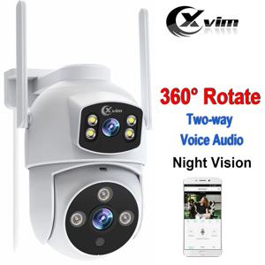 듀얼 렌즈 듀얼 스크린 IP 카메라, 4K 8MP PTZ 와이파이 카메라, 4MP HD 자동 추적, 보안 보호, CCTV 감시, iCSee