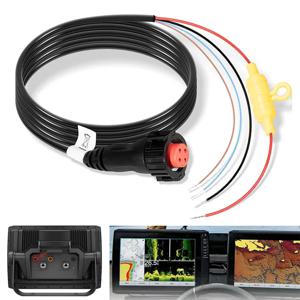 010-12938-00 Garmin EchoMAP Ultra 2 102sv, 106sv, 122sv, 126sv 10인치 및 12인치 차트 플로터/사운더 콤보용 전원 케이블(4핀)